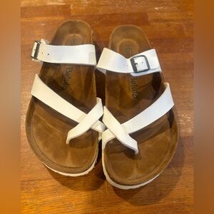 Betula Birkenstock White Sandals